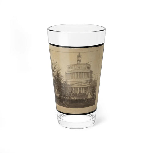 Inauguration Of Abraham Lincoln At The U.S. Capitol, 1861 (U.S. Civil War) Pint Glass 16oz-16oz-Go Mug Yourself