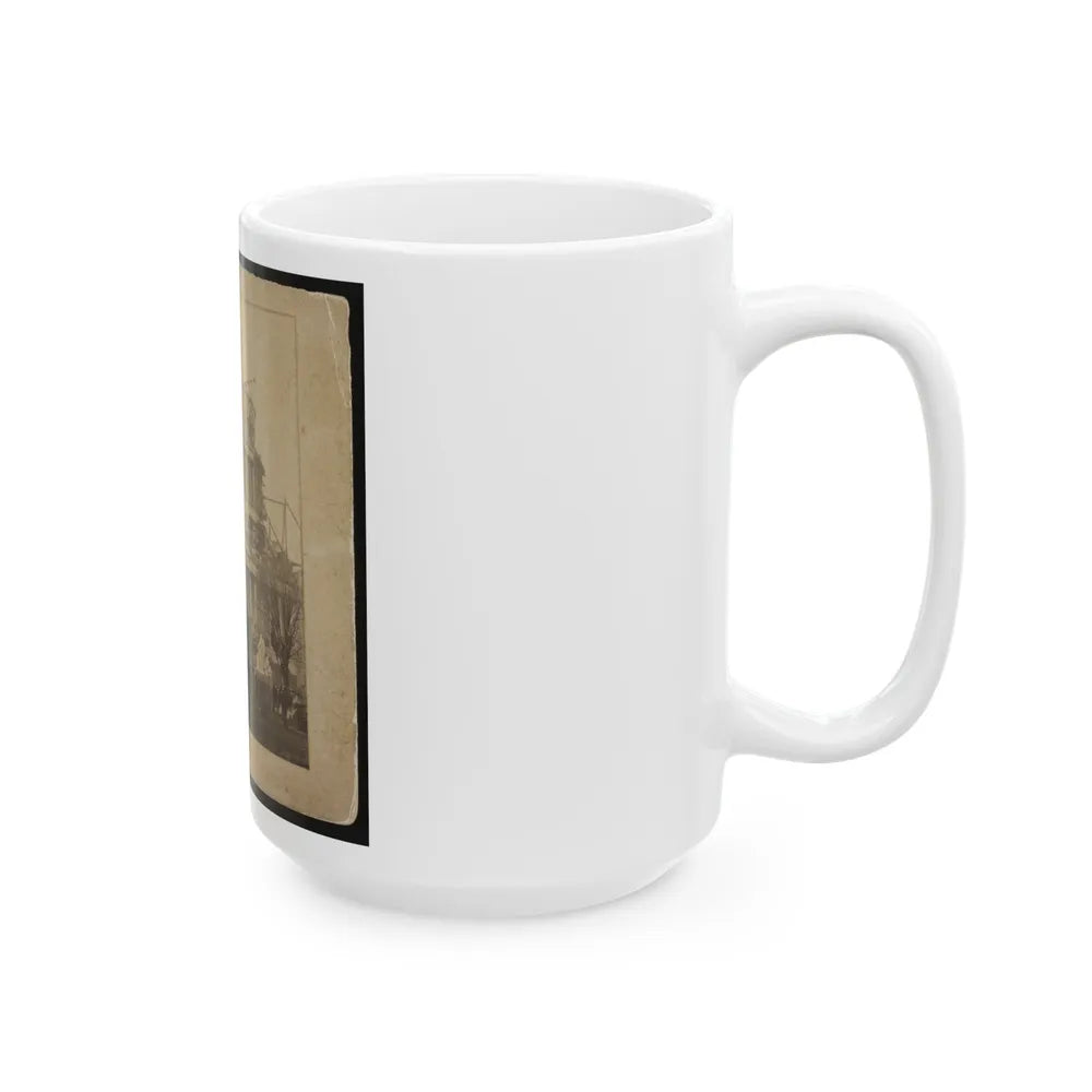 Inauguration Of Abraham Lincoln At The U.S. Capitol, 1861 (U.S. Civil War) White Coffee Mug-Go Mug Yourself