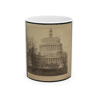 Inauguration Of Abraham Lincoln At The U.S. Capitol, 1861 (U.S. Civil War) White Coffee Mug 11oz - Go Mug Yourself