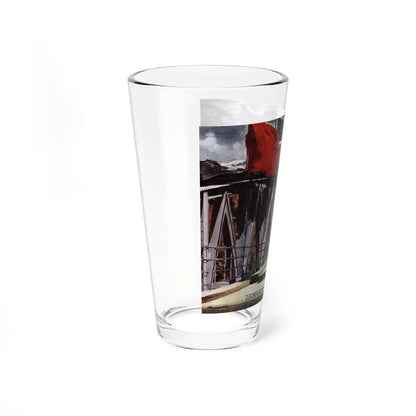 Incident on the Bridge at Enns, Collier's, December 20, 1947 - Pint Glass 16oz - Go Mug Yourself