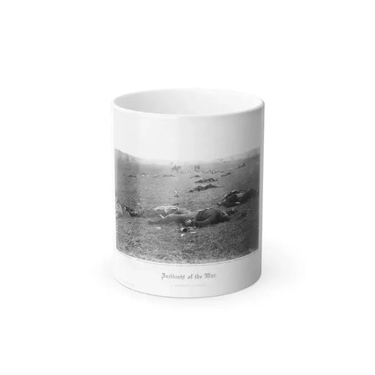 Incidents of the War. A Harvest of Death, Gettysburg, July, 1863 (U.S. Civil War) Color Changing Coffee Mug 11oz Default Title 11oz - Go Mug Yourself