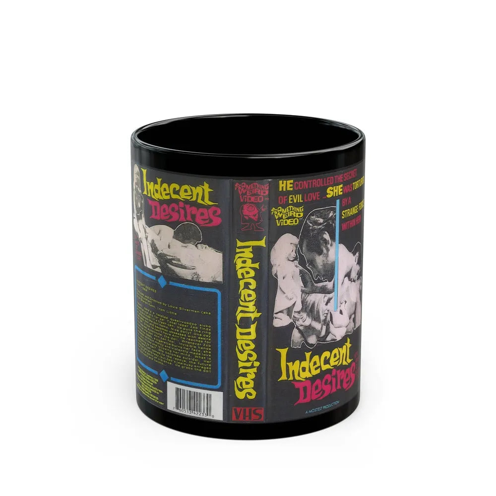 INDECENT DESIRES SWV SOMETHING WEIRD VIDEO (VHS COVER) - Black Coffee Mug-11oz-Go Mug Yourself