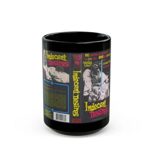 INDECENT DESIRES SWV SOMETHING WEIRD VIDEO (VHS COVER) - Black Coffee Mug 15oz - Go Mug Yourself