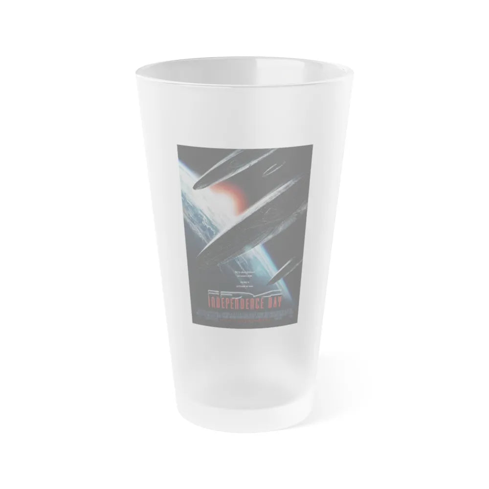 INDEPENDENCE DAY 1996 Movie Poster - Frosted Pint Glass 16oz-16oz-Frosted-Go Mug Yourself