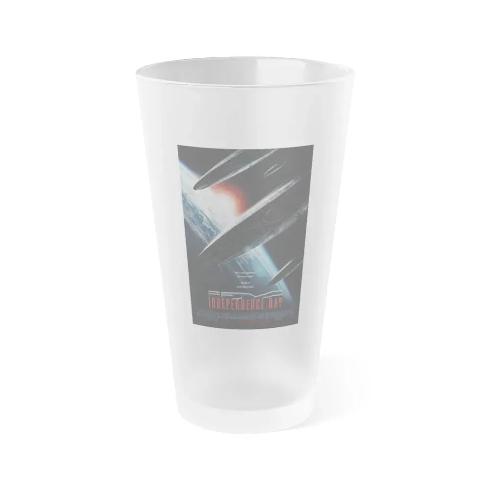 INDEPENDENCE DAY 1996 Movie Poster - Frosted Pint Glass 16oz 16oz Frosted - Go Mug Yourself