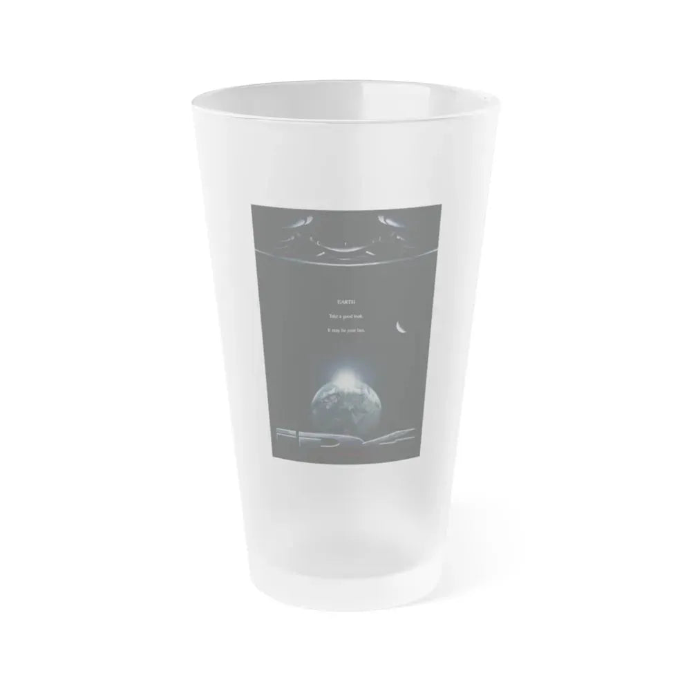 INDEPENDENCE DAY (TEASER) 1996 Movie Poster - Frosted Pint Glass 16oz 16oz Frosted - Go Mug Yourself