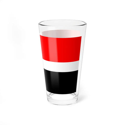 Independist flag of Aosta Valley (Italy) Pint Glass 16oz - Go Mug Yourself