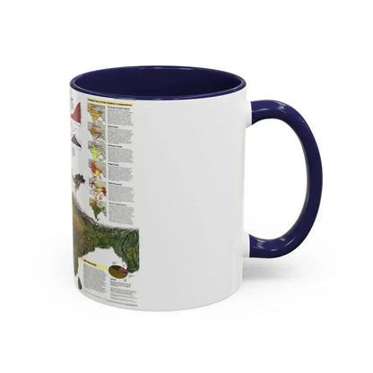 India (1997) (Map) Accent Coffee Mug - Go Mug Yourself