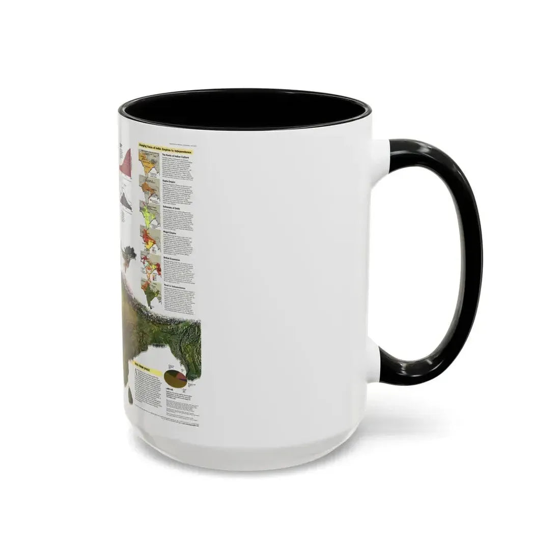 India (1997) (Map) Accent Coffee Mug - Go Mug Yourself