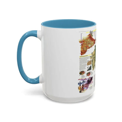 India (1997) (Map) Accent Coffee Mug - Go Mug Yourself