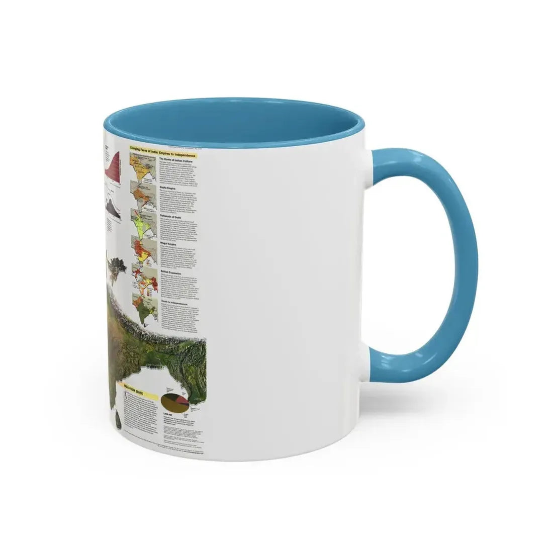 India (1997) (Map) Accent Coffee Mug - Go Mug Yourself