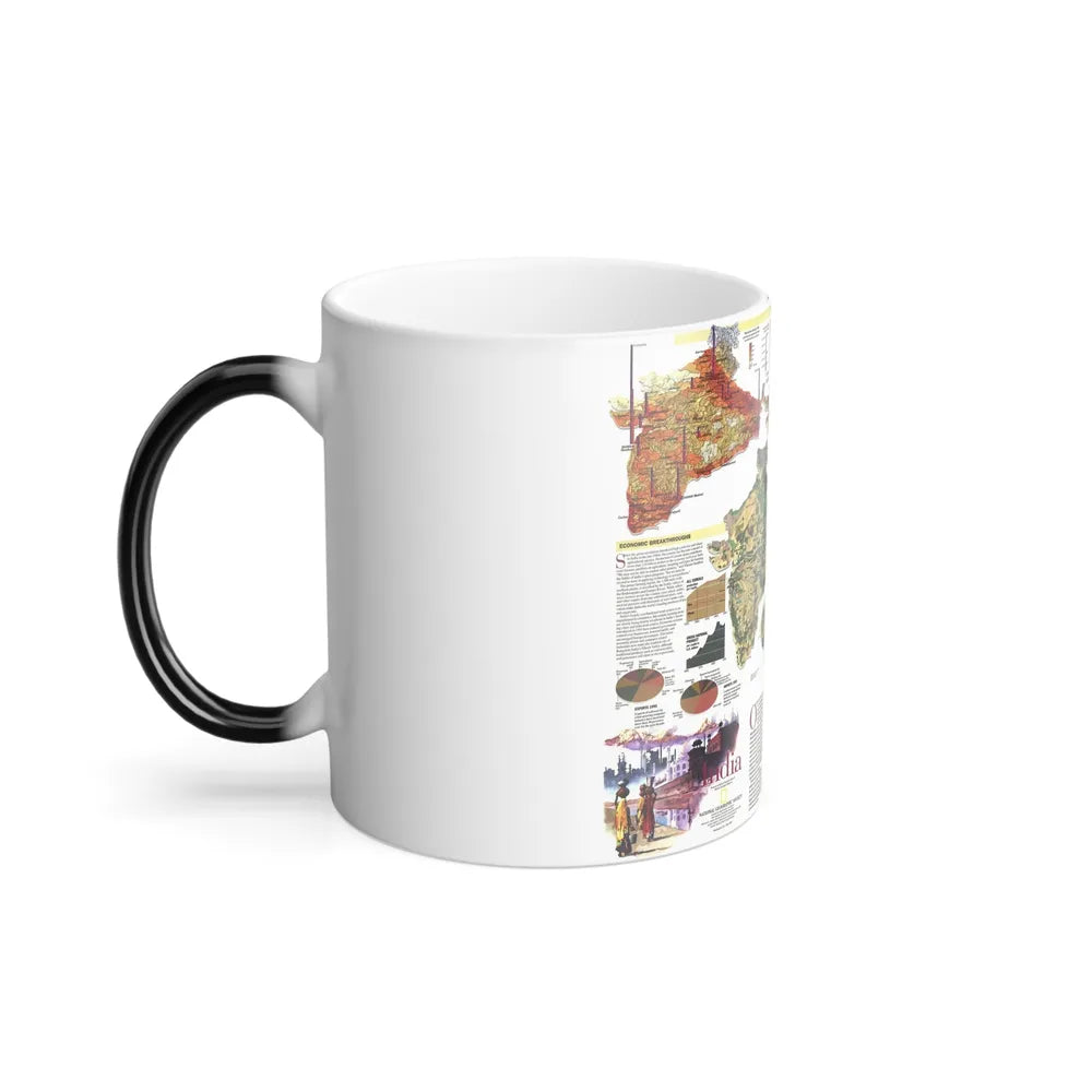 India (1997) (Map) Color Changing Mug 11oz-Go Mug Yourself