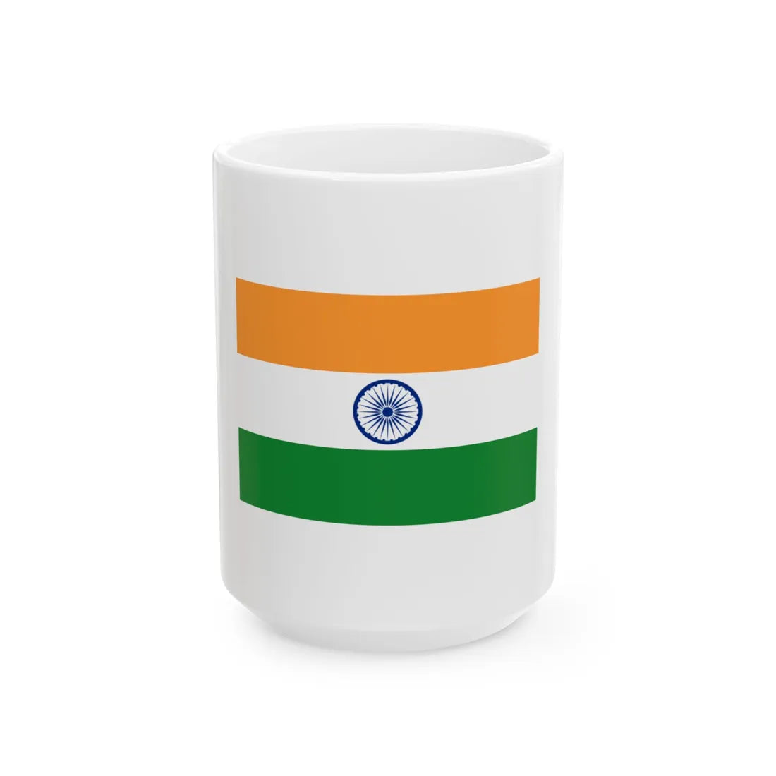 India 77321 - The Noun Project (India) White Coffee Mug 15oz - Go Mug Yourself