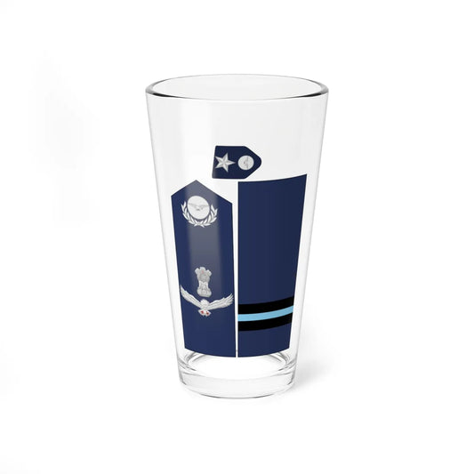 India AirForce OF 6 collected (India) (Military Rank) Pint Glass 16oz 16oz - Go Mug Yourself
