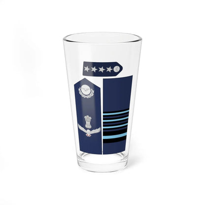 India AirForce OF 9 collected (India) (Military Rank) Pint Glass 16oz 16oz - Go Mug Yourself