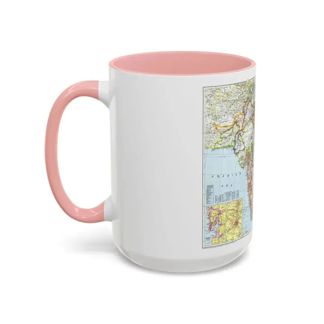 India and Burma (1946) (Map) Accent Coffee Mug - Go Mug Yourself