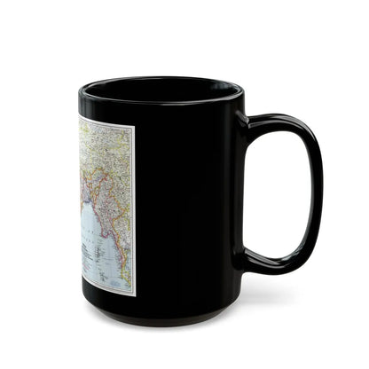 India and Burma (1946) (Map) Black Coffee Mug-Go Mug Yourself