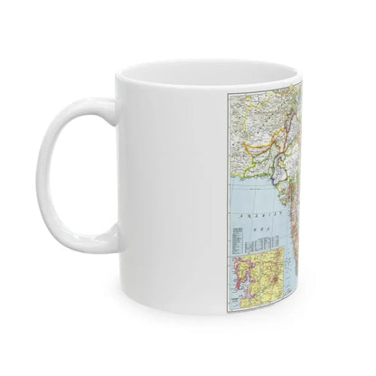 India and Burma (1946) (Map) White Coffee Mug - Go Mug Yourself