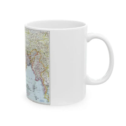 India and Burma (1946) (Map) White Coffee Mug - Go Mug Yourself