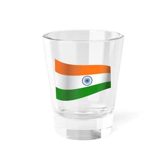 India Flag - iconic waving (India) Shot Glass 1.5oz 1.5oz - Go Mug Yourself