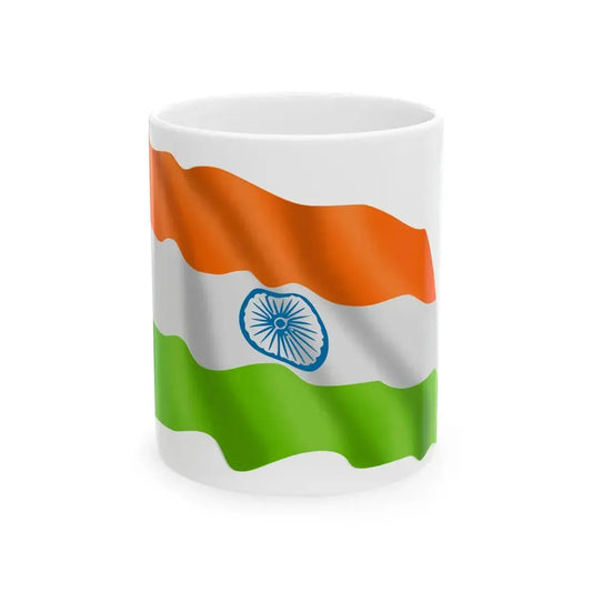 India-flag (India) White Coffee Mug 11oz - Go Mug Yourself