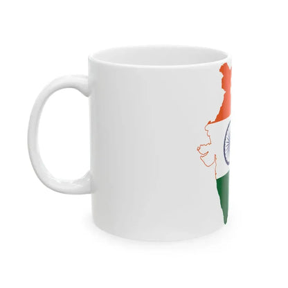 India geo stub (India) White Coffee Mug - Go Mug Yourself