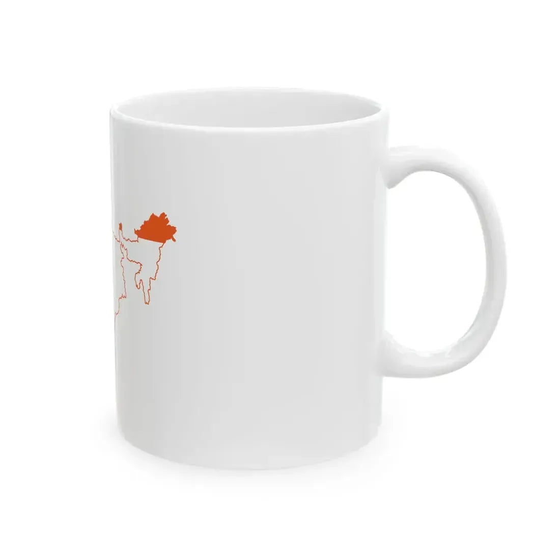 India geo stub (India) White Coffee Mug - Go Mug Yourself