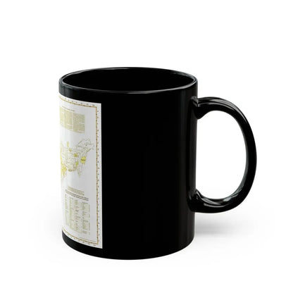India - Political Subdivisions (1946) (Map) Black Coffee Mug - Go Mug Yourself