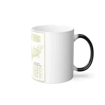 India - Political Subdivisions (1946) (Map) Color Changing Mug 11oz - Go Mug Yourself