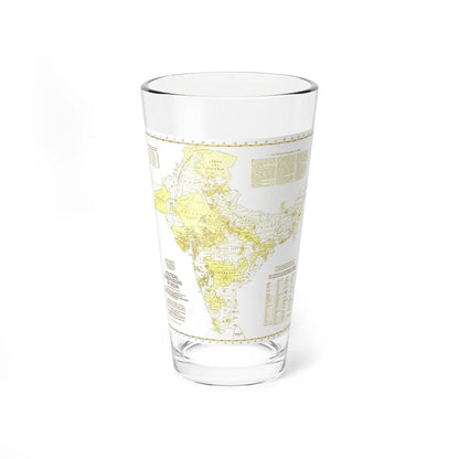 India - Political Subdivisions (1946) (Map) Pint Glass 16oz-16oz-Go Mug Yourself