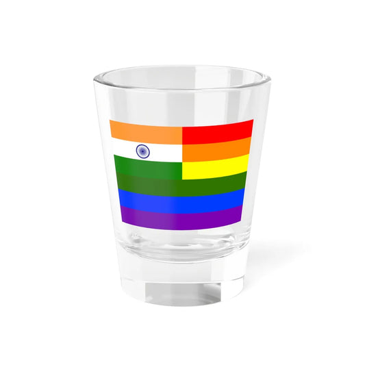 India Rainbow Flag (India) Shot Glass 1.5oz 1.5oz - Go Mug Yourself