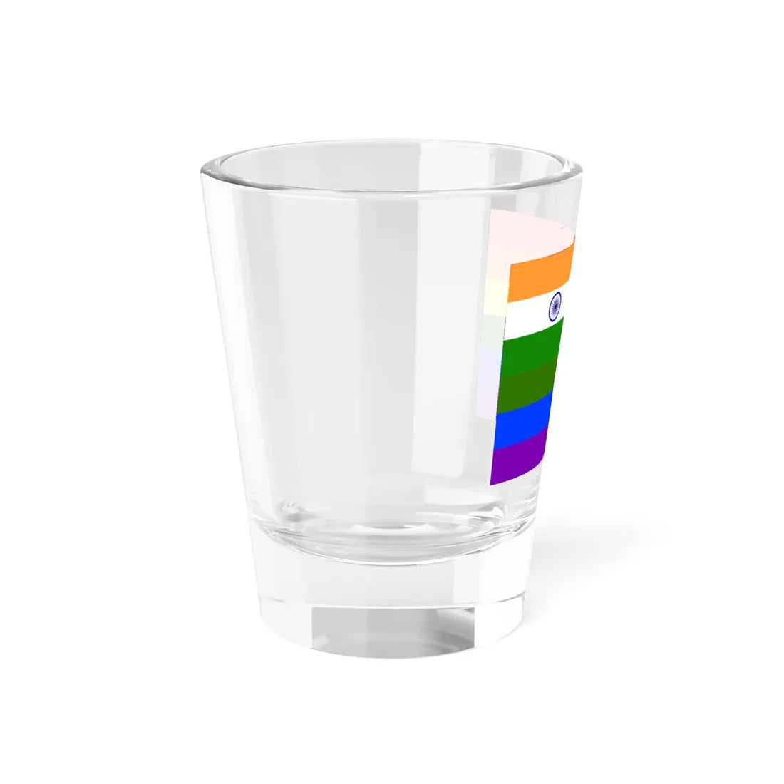 India Rainbow Flag (India) Shot Glass 1.5oz - Go Mug Yourself
