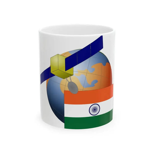 India-Satellite (India) White Coffee Mug 11oz - Go Mug Yourself