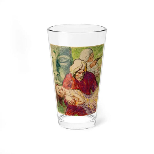 India Sketch - Pint Glass 16oz 16oz - Go Mug Yourself