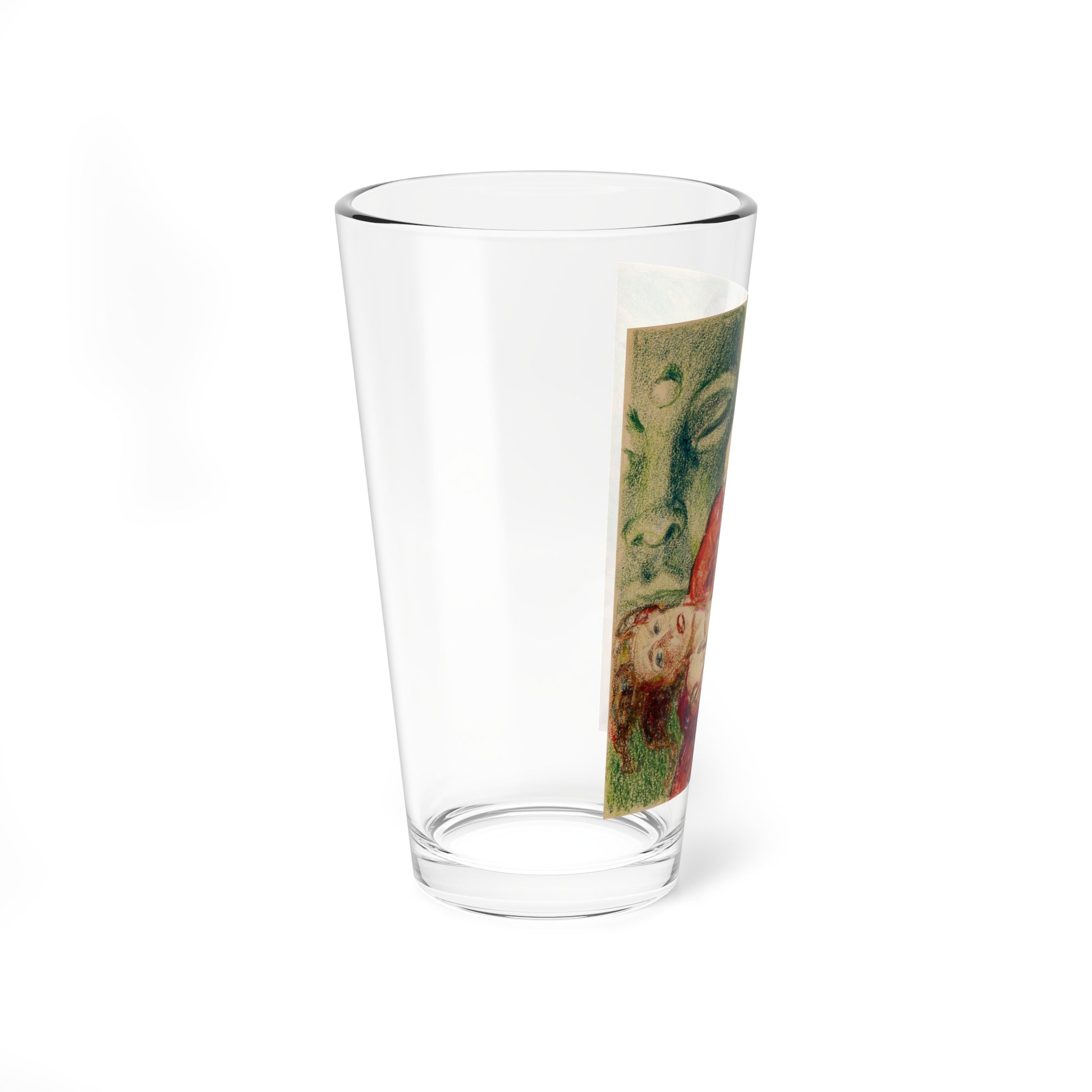 India Sketch - Pint Glass 16oz-Go Mug Yourself