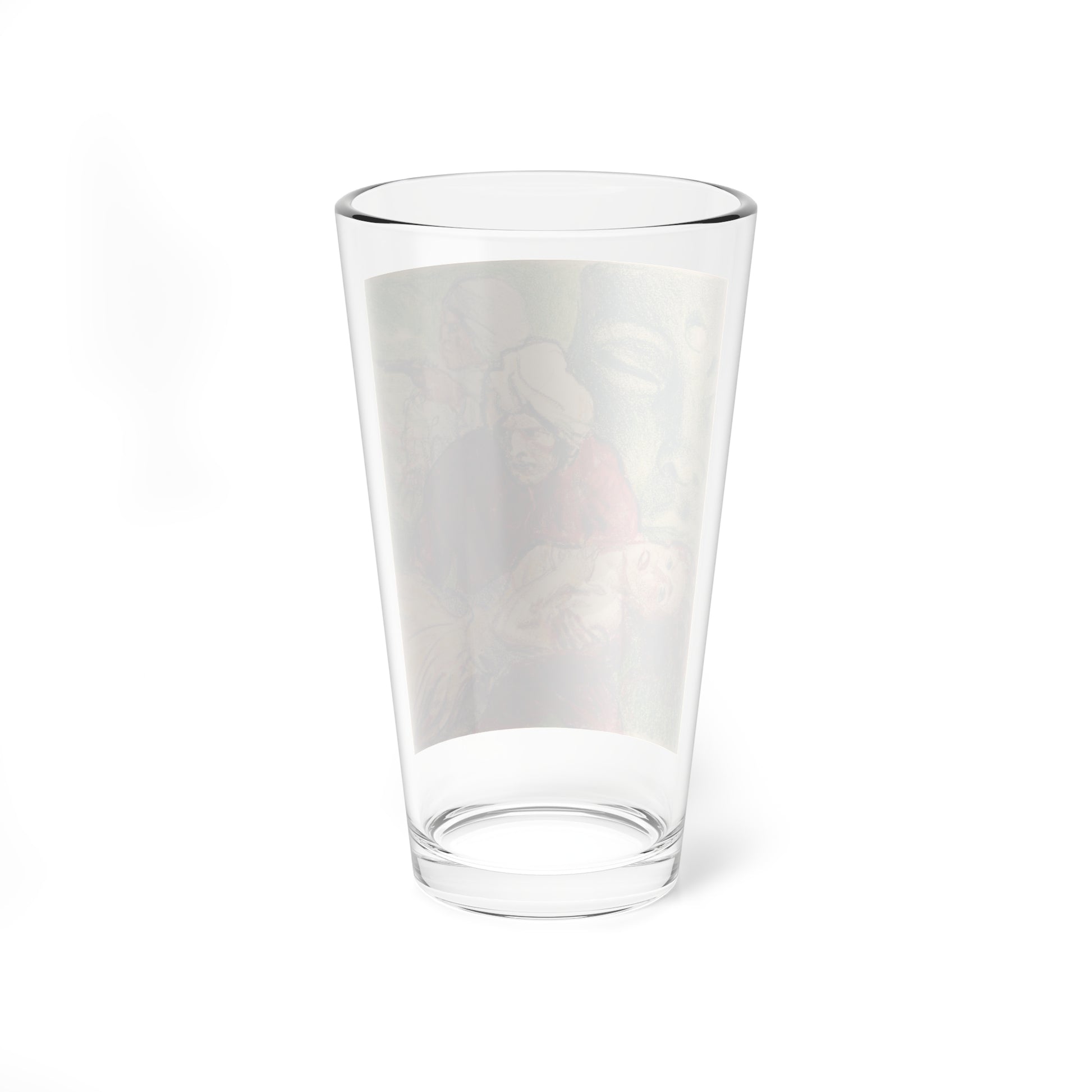 India Sketch - Pint Glass 16oz-Go Mug Yourself