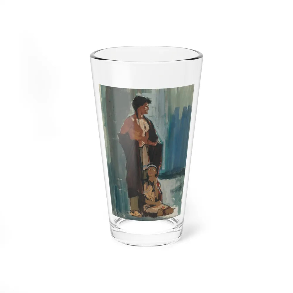 Indian Couple, preliminary paperback cover - Pint Glass 16oz-16oz-Go Mug Yourself