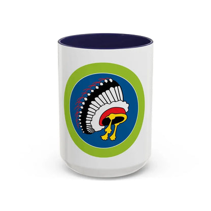 Indian Lore (Boy Scout Merit Badge) Accent Coffee Mug 15oz Navy - Go Mug Yourself