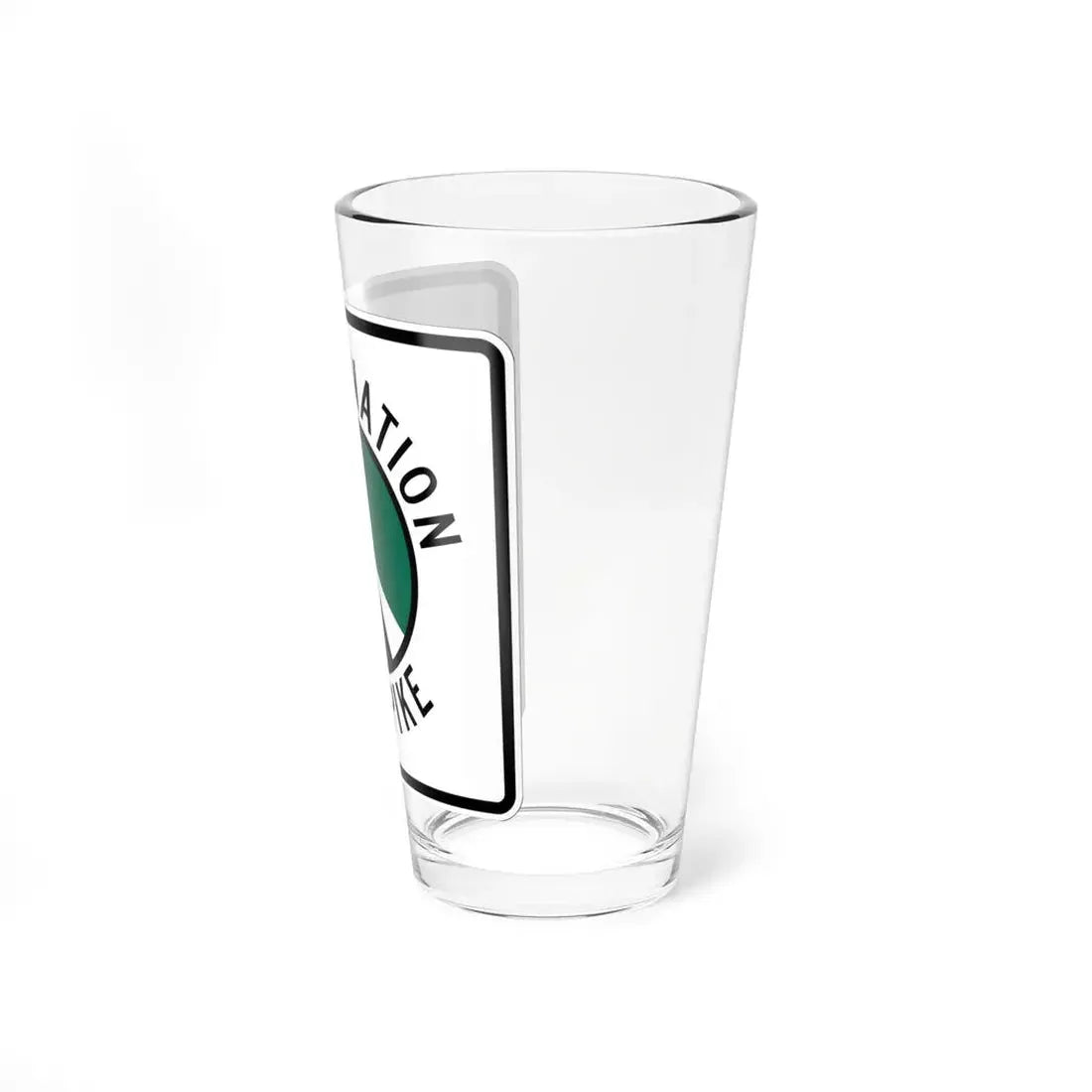 Indian Nation Turnpike (Oklahoma) (Road Sign) Pint Glss 16oz - Go Mug Yourself
