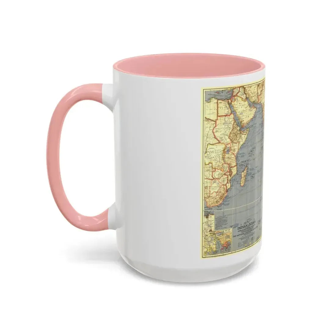 Indian Ocean (1941) (Map) Accent Coffee Mug - Go Mug Yourself