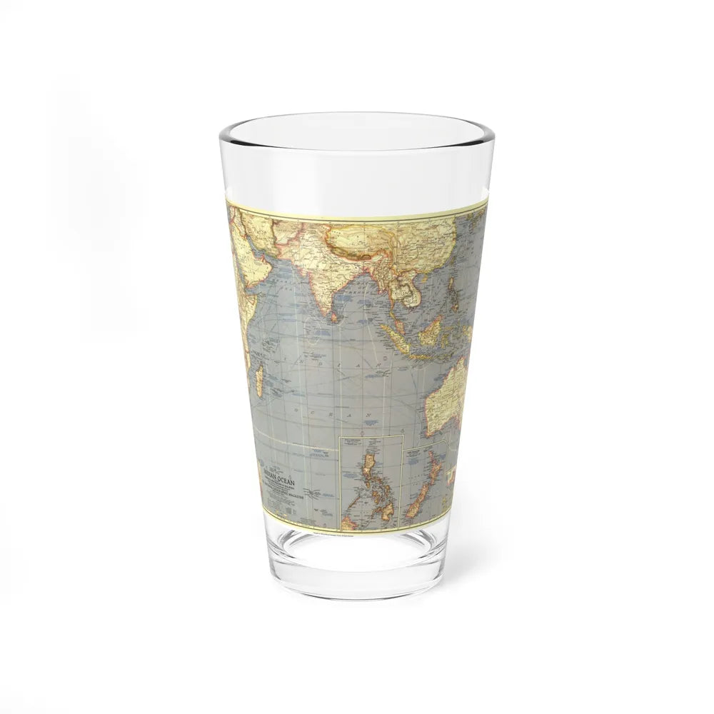 Indian Ocean (1941) (Map) Pint Glass 16oz-16oz-Go Mug Yourself