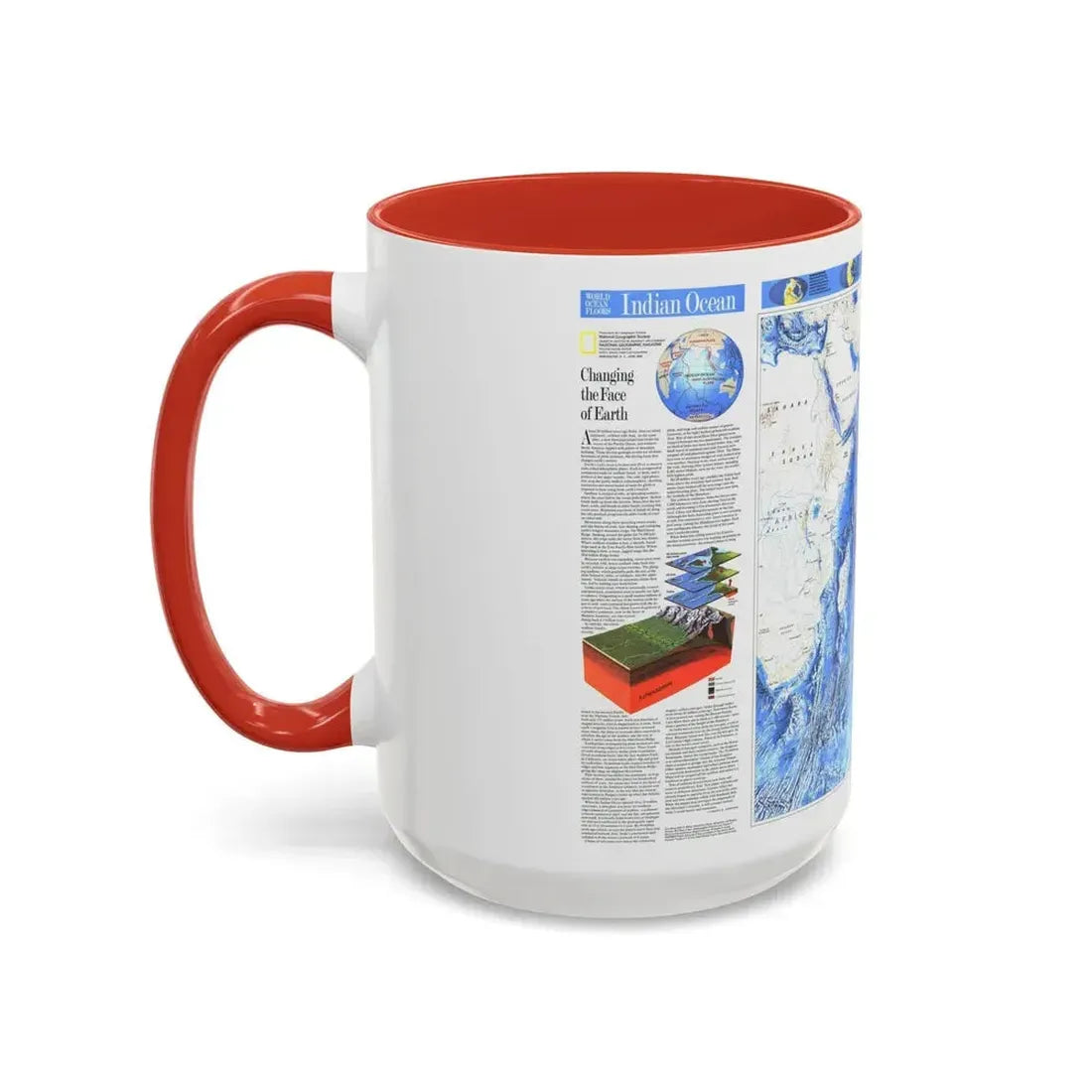 Indian Ocean (1992) (Map) Accent Coffee Mug - Go Mug Yourself