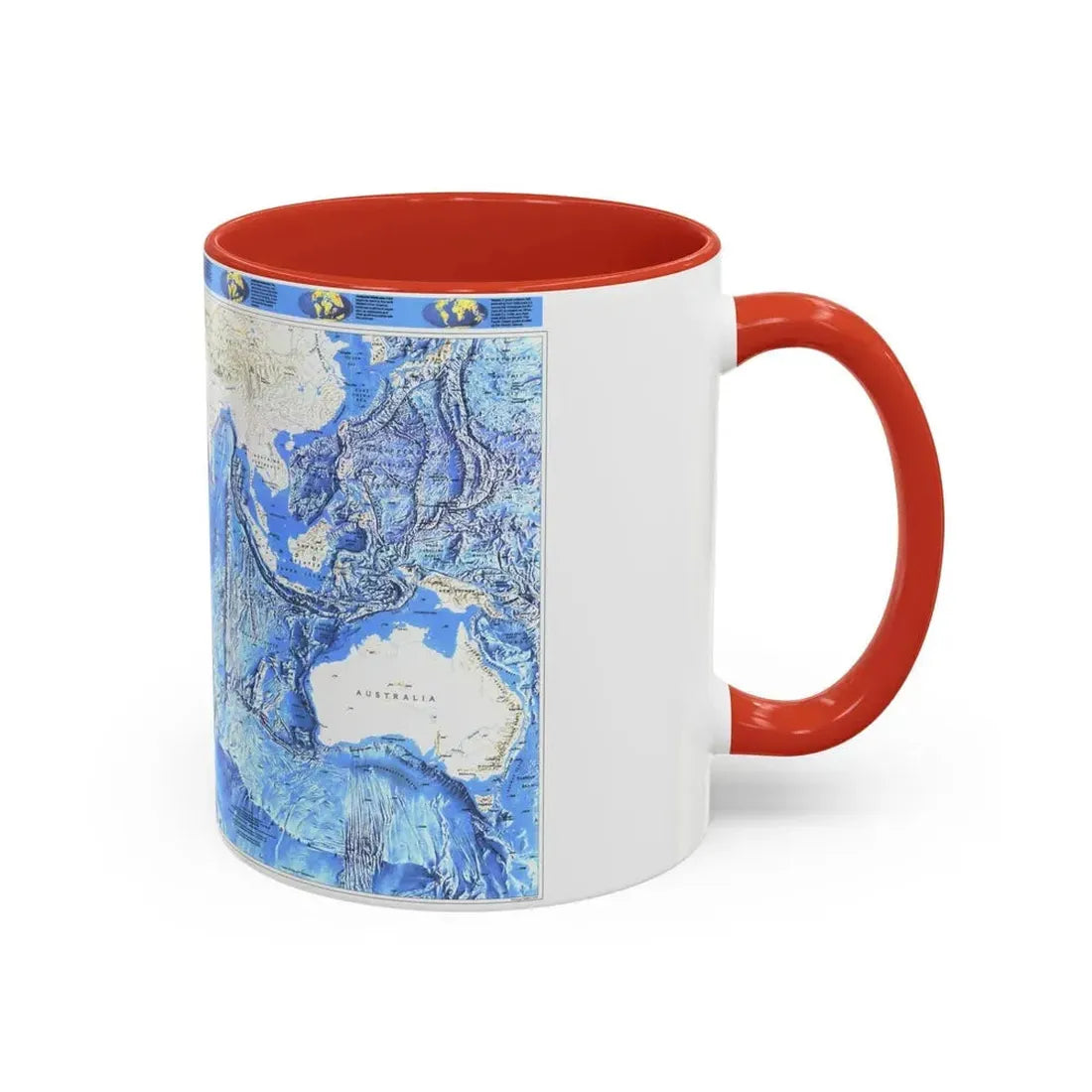 Indian Ocean (1992) (Map) Accent Coffee Mug - Go Mug Yourself