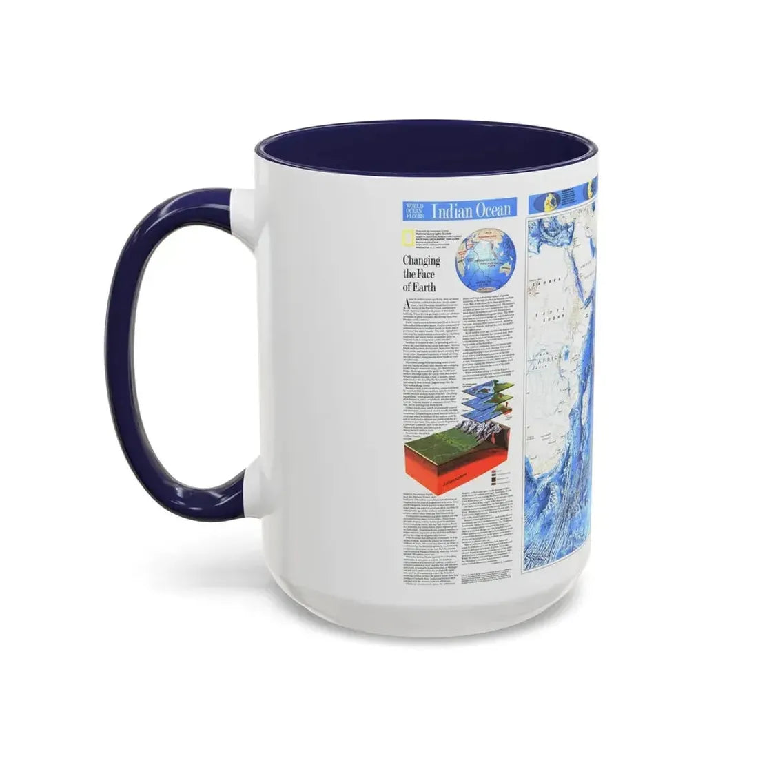 Indian Ocean (1992) (Map) Accent Coffee Mug - Go Mug Yourself