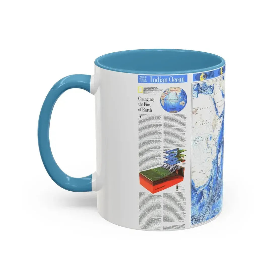 Indian Ocean (1992) (Map) Accent Coffee Mug - Go Mug Yourself