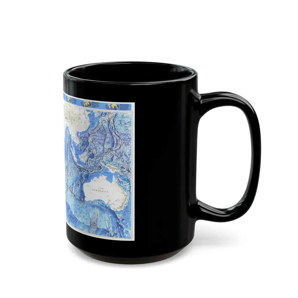 Indian Ocean (1992) (Map) Black Coffee Mug-Go Mug Yourself