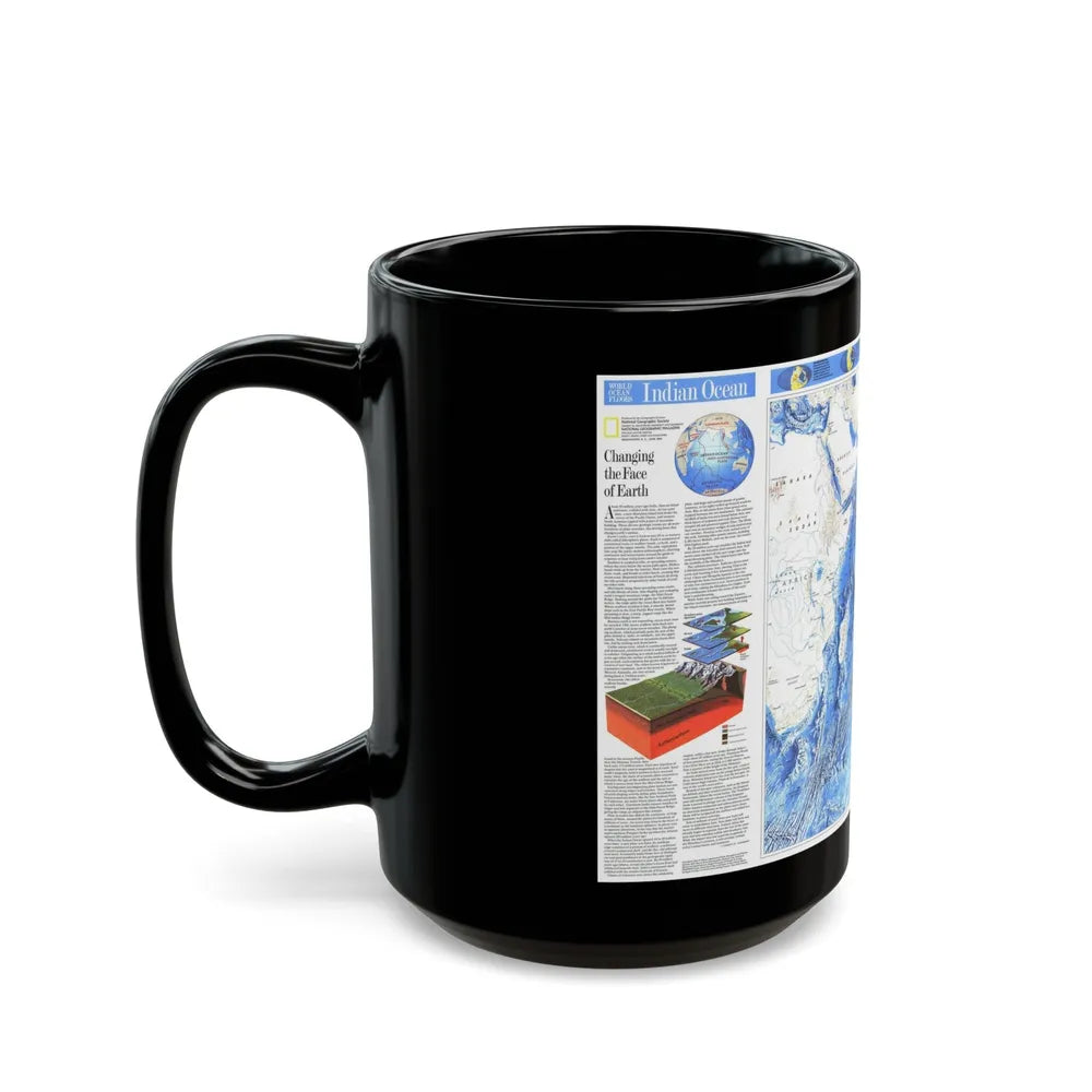 Indian Ocean (1992) (Map) Black Coffee Mug-Go Mug Yourself