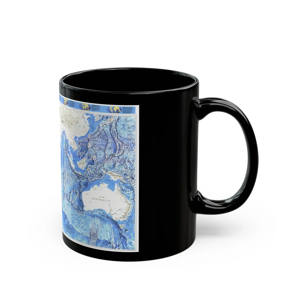 Indian Ocean (1992) (Map) Black Coffee Mug-Go Mug Yourself