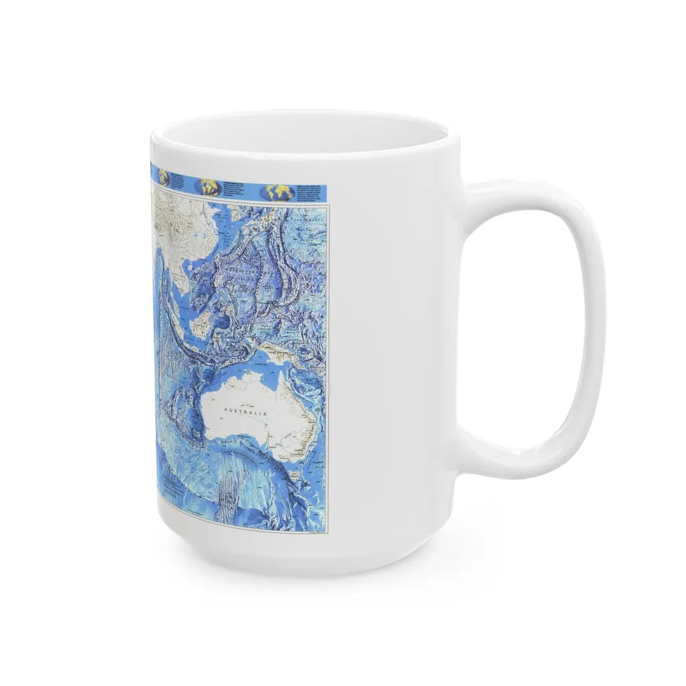 Indian Ocean (1992) (Map) White Coffee Mug-Go Mug Yourself