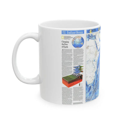 Indian Ocean (1992) (Map) White Coffee Mug-Go Mug Yourself